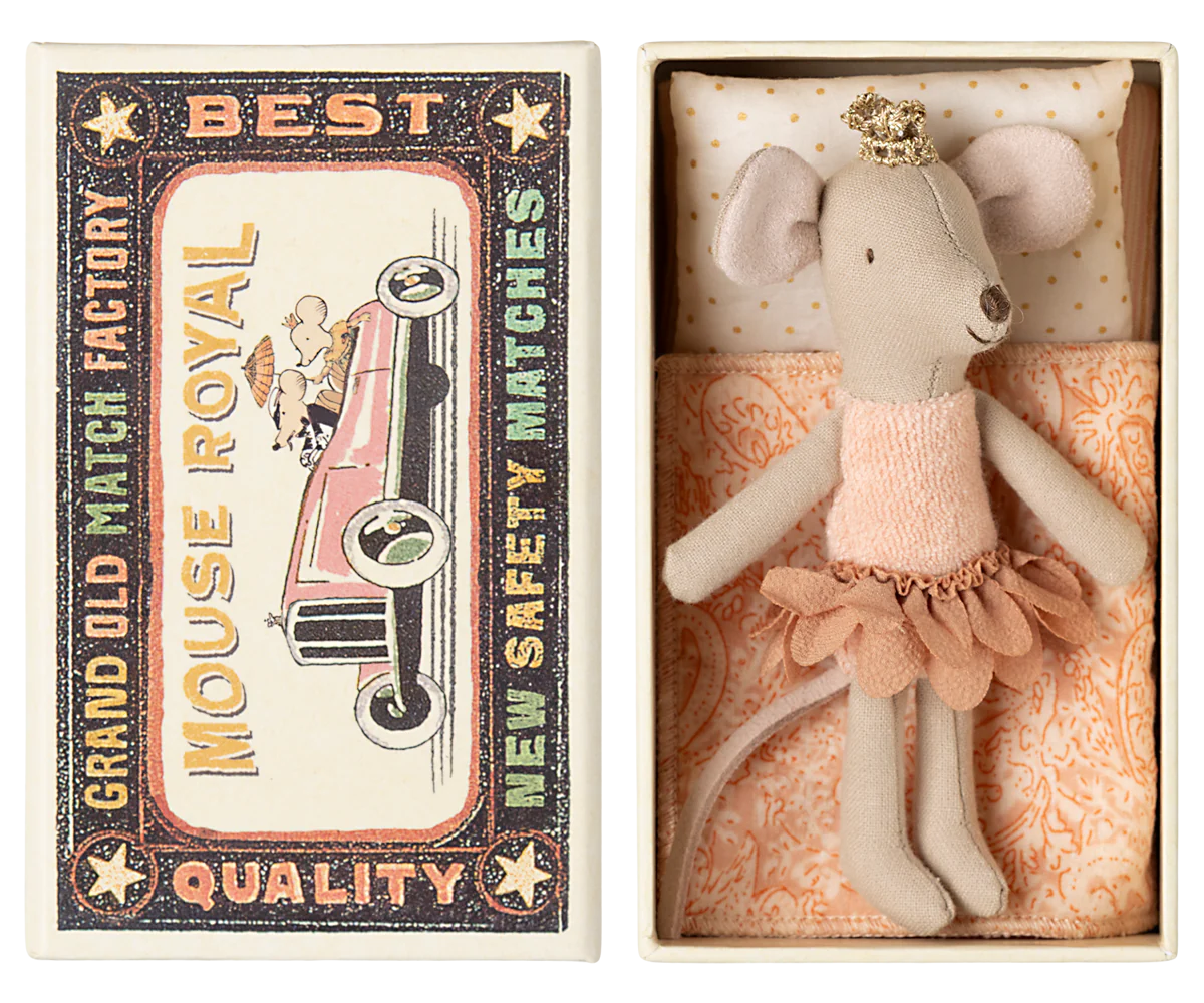 Little Sister Mouse in Matchbox - Princess