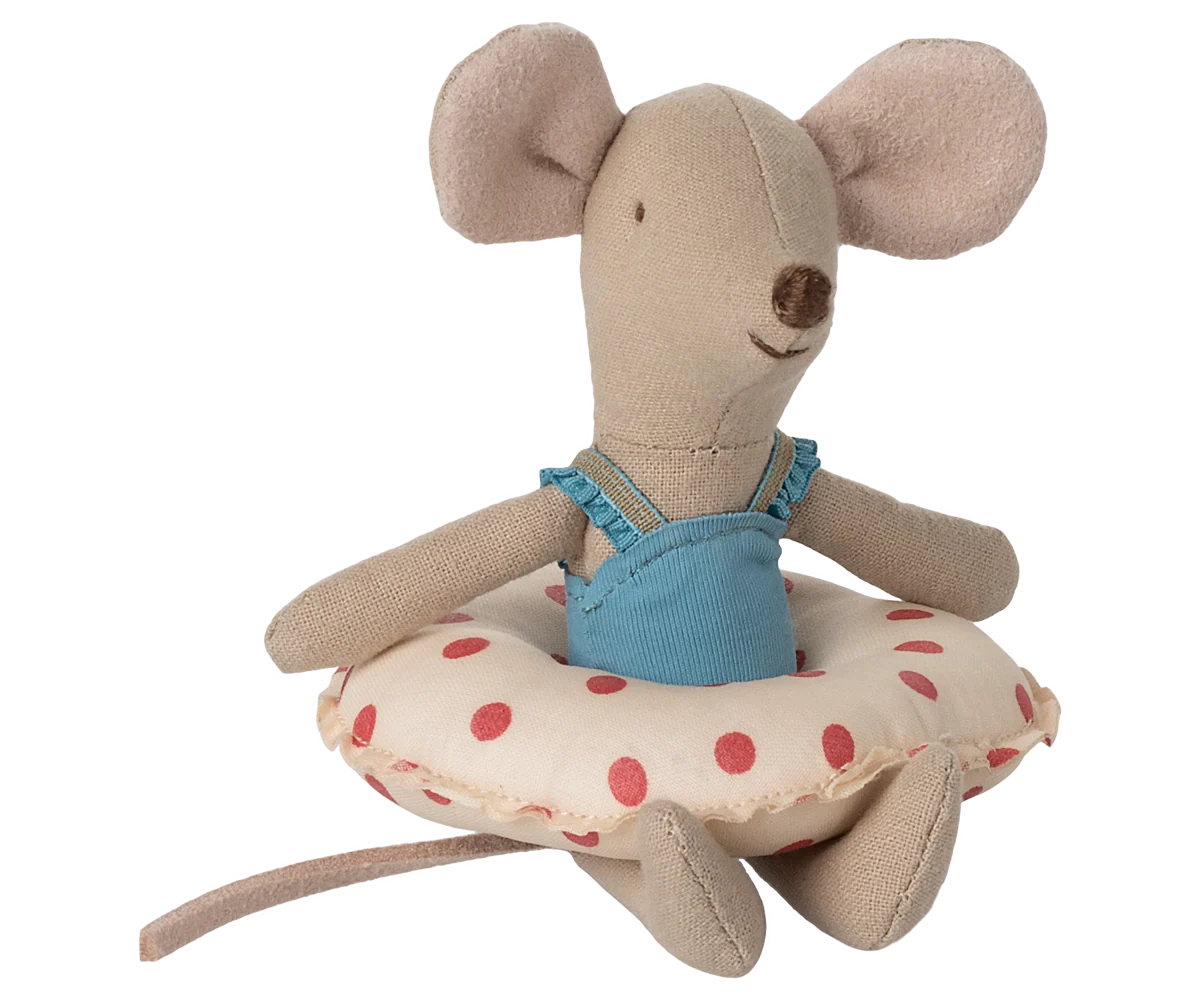 Little Sister Mouse - Beach Mouse with Floaty Red Dot