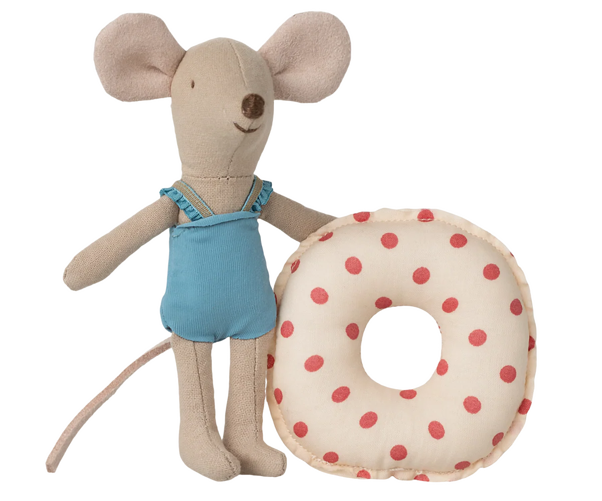 Little Sister Mouse - Beach Mouse with Floaty Red Dot