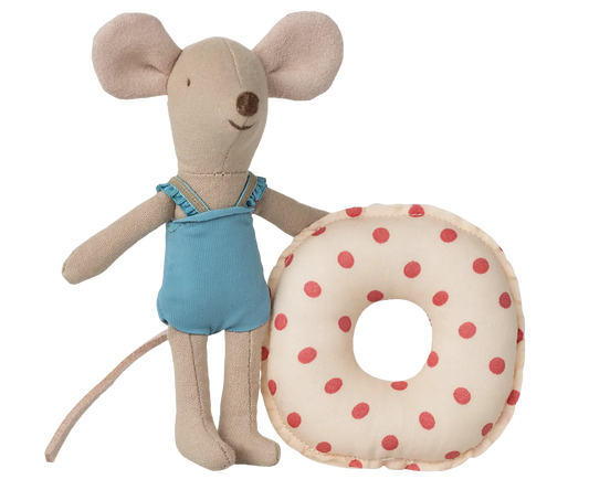 Little Sister Mouse - Beach Mouse with Floaty Red Dot