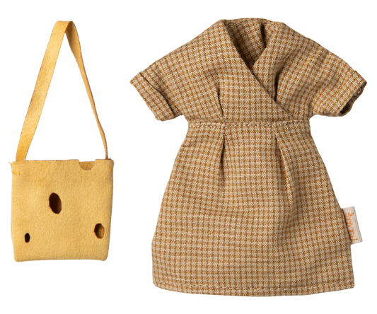 Mouse Clothes - Mum - Dress & Cheese Bag