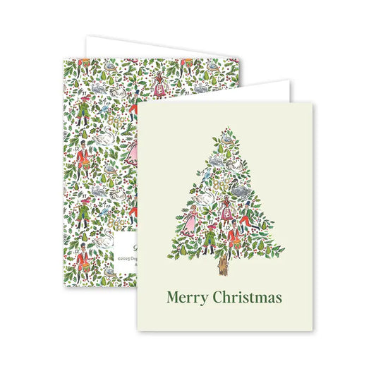 Card - Twelve Days Greenery Tree