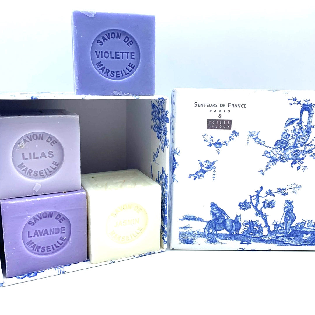 Box Set of Soap - Lavender, Violet, Lilac, Jasmine