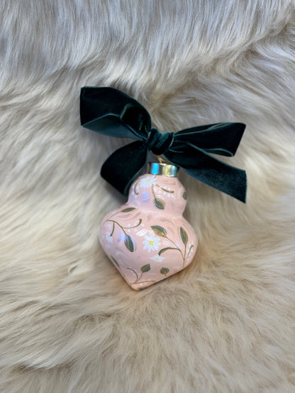 Sarah Maggie Hand Painted Ornament - Edelweiss