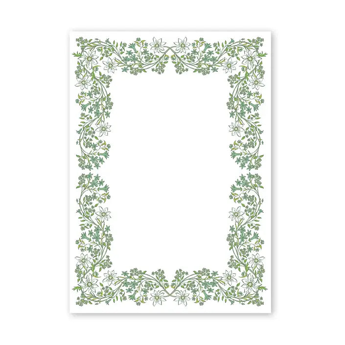 Notepad - Chalet Chintz Green