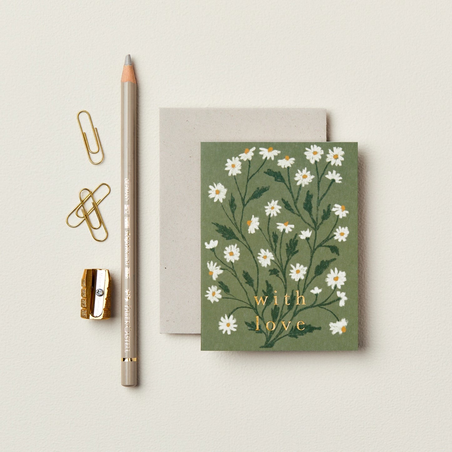 Mini Card - Daisy 'With Love'
