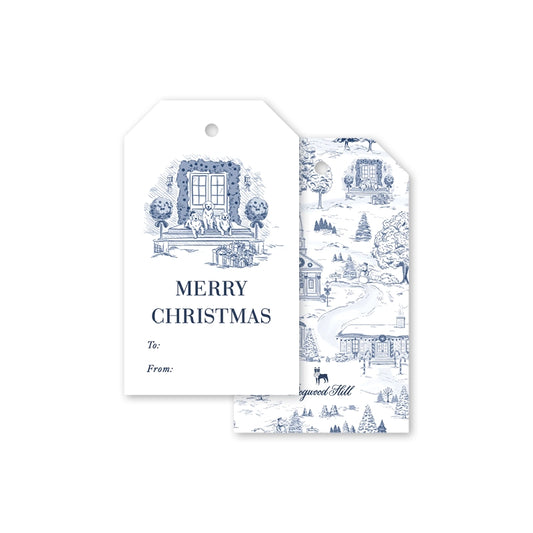 Gift Tags - Piedmont Place Toile Front Door