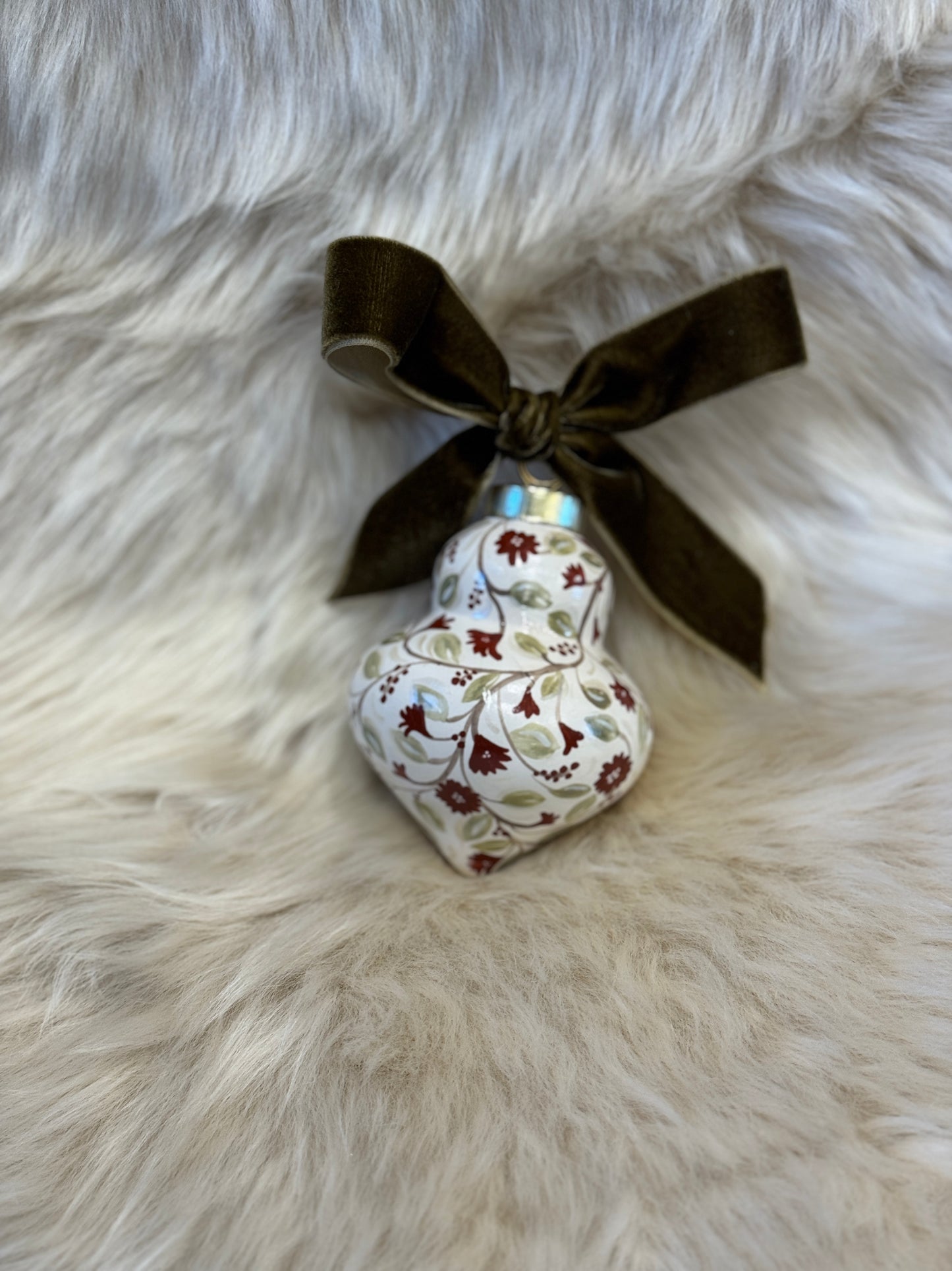 Sarah Maggie Hand Painted Ornament - Edelweiss