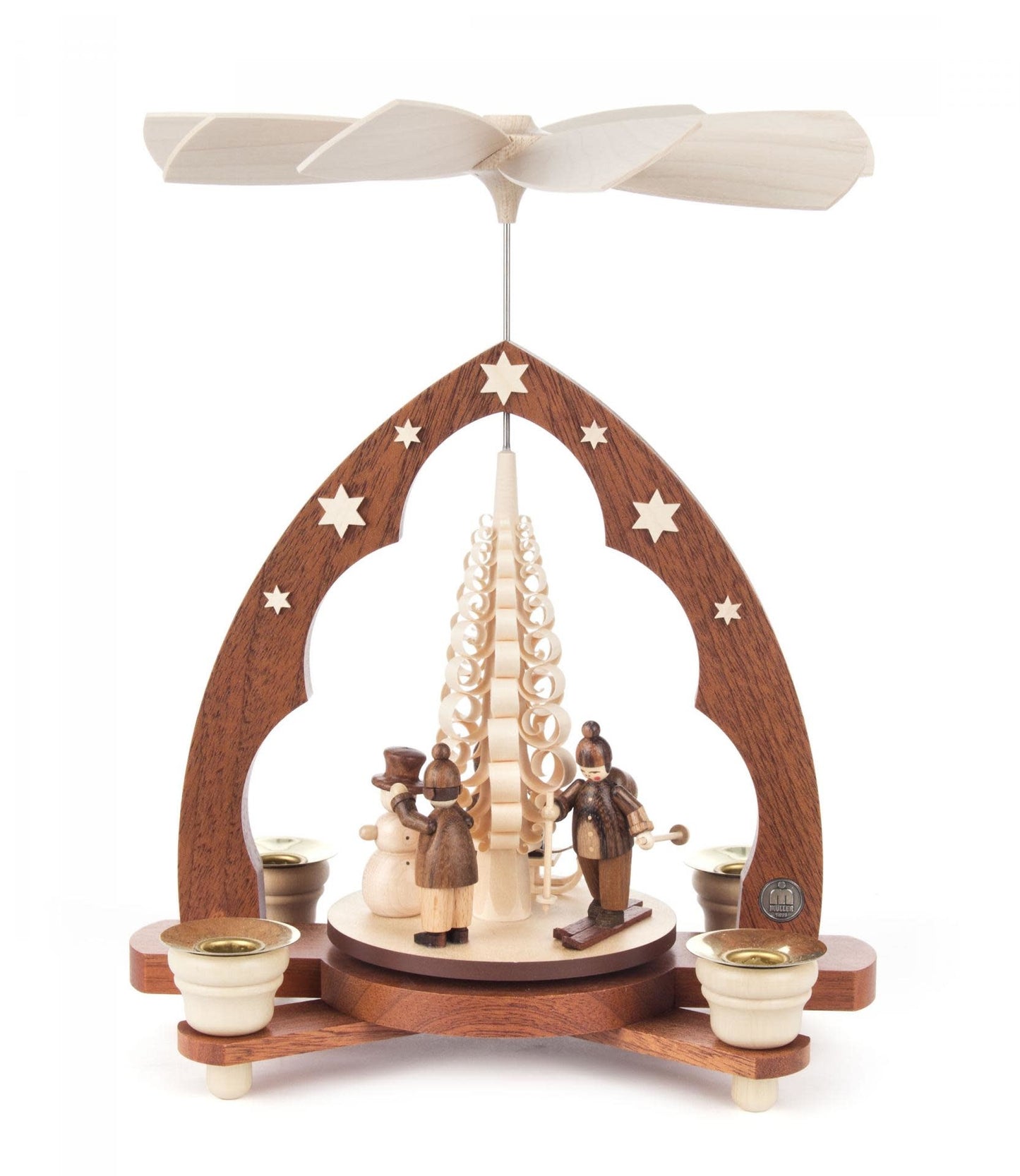 Pyramid - Winter Children with Stars