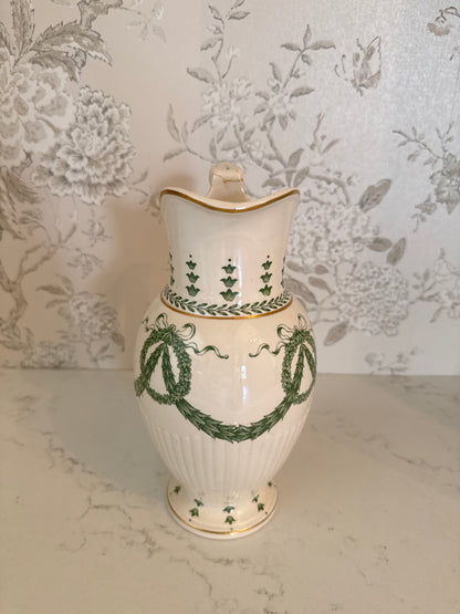 Antique 19th c. French Hand-Painted Faience Pitcher