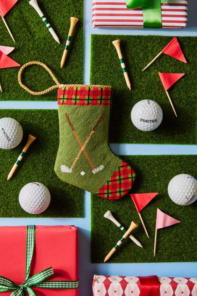 Bauble Stocking - Tee Time Tidings