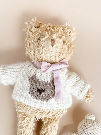 Sherpa Bear & Bunny Sweater - Teddy Bear