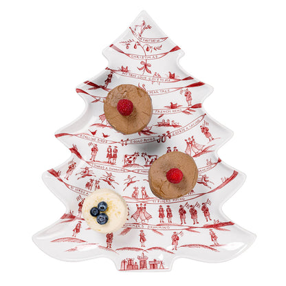 Country Estate Ruby - Winter Frolic Tree Platter - 12 Days of Christmas