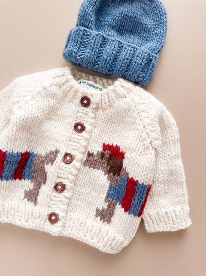 Baby Cardigan Sweater - Dachshund