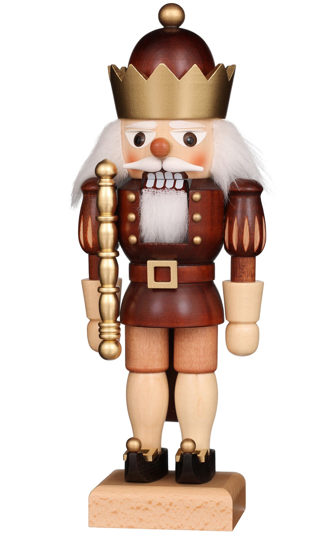 Nutcracker Small - King Natural and Gold