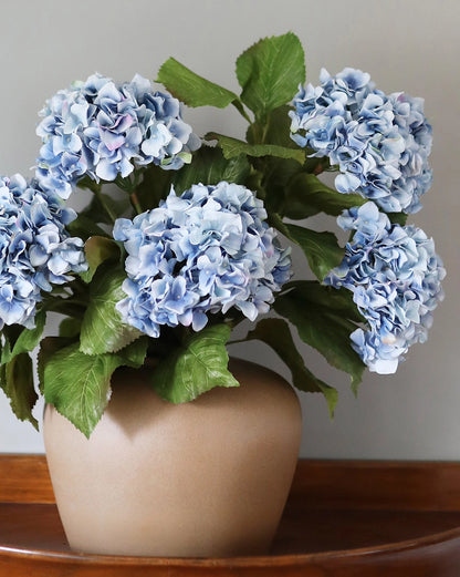 Floral Stem - Hydrangea Double  - Blue 36"
