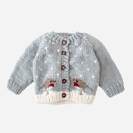 Baby Cardigan Sweater - Robin Bowie Grey