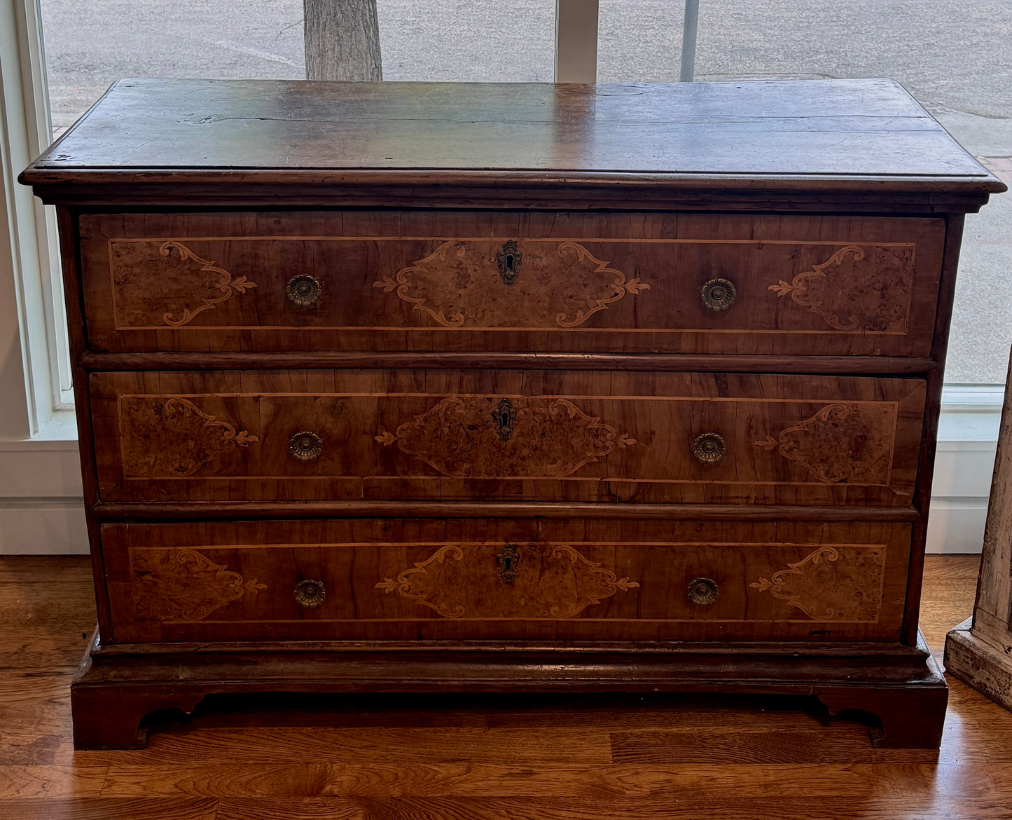 Antique 18th c. Italian Walnut Chest with Inlay