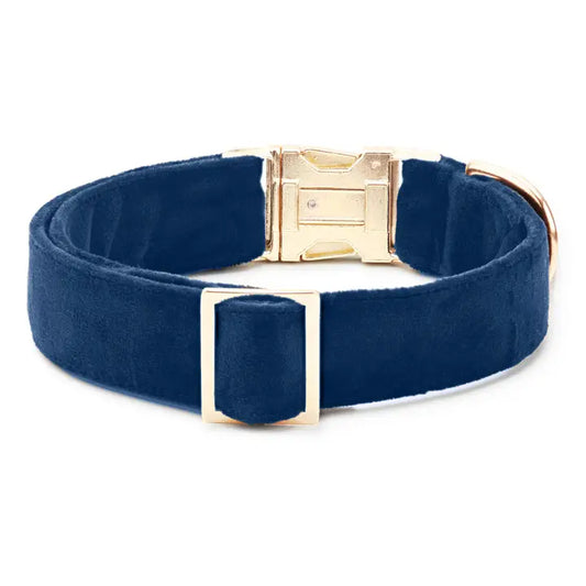 Navy Velvet Collar