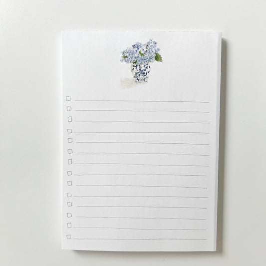 Notepad Lined - Hydrangea Bouquet