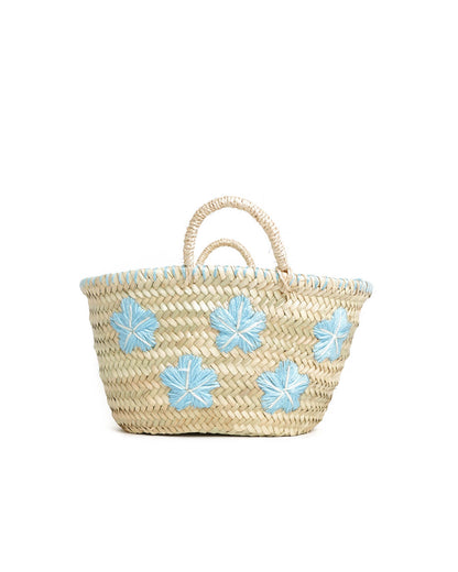 French Market Tote - Embroidered Floral Small