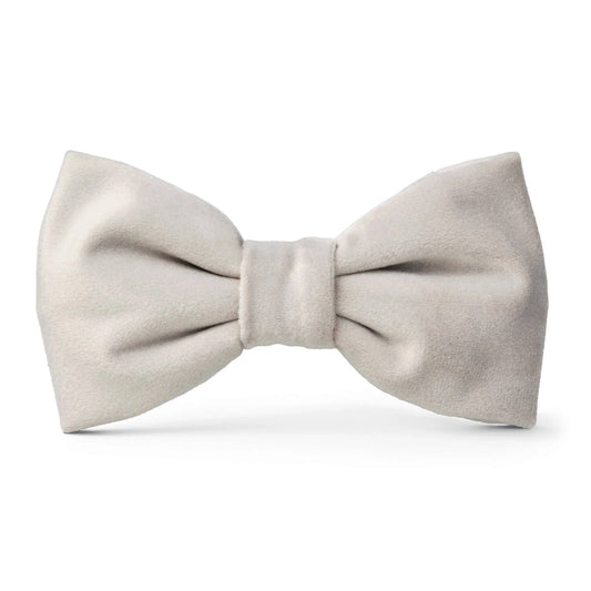 Fog Grey Velvet - Bow Tie