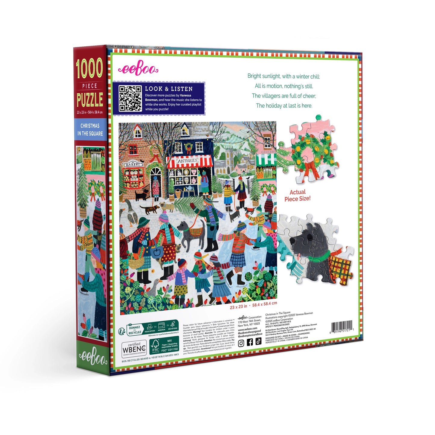 Puzzle - Christmas in the Square (1000 pieces)
