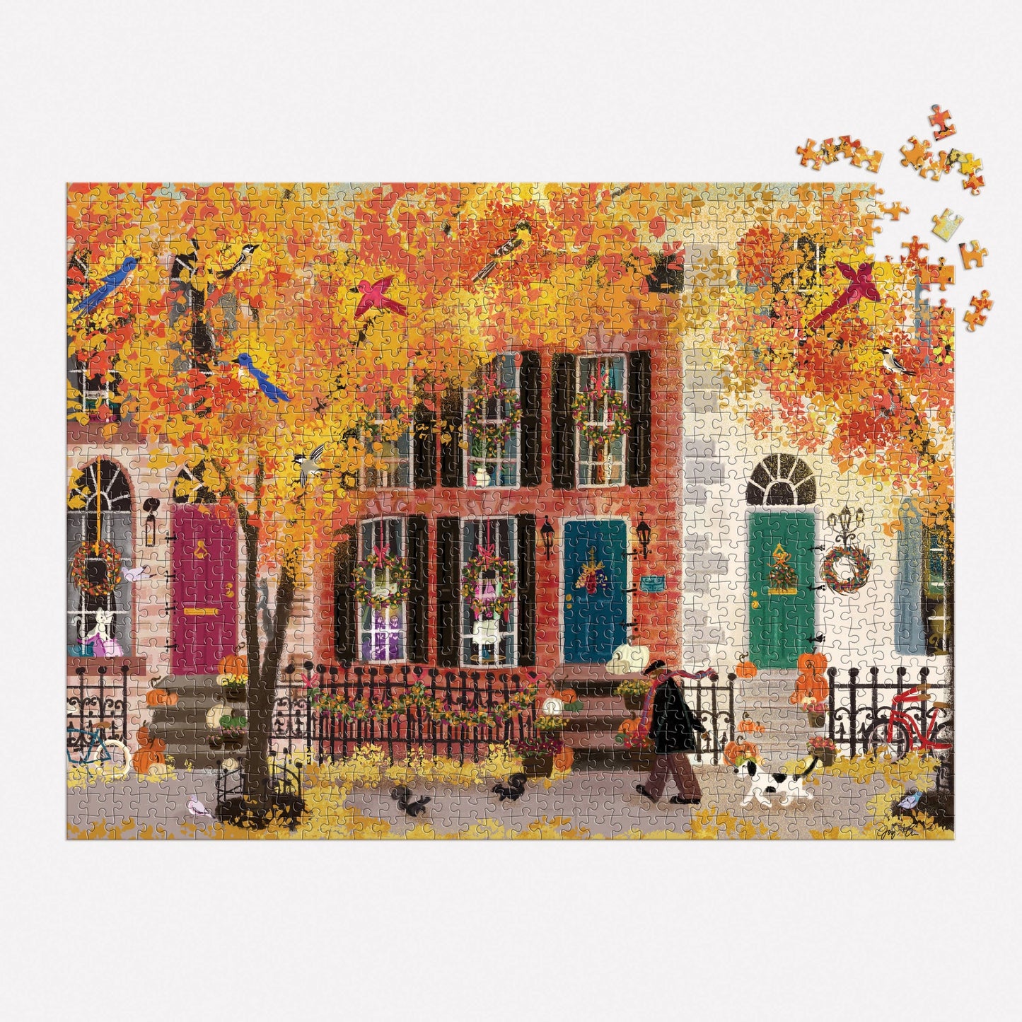 Puzzle - Autumn in the Neighborhood (1000 pieces)