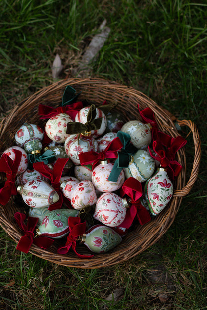 Sarah Maggie Hand Painted Ornament - Edelweiss