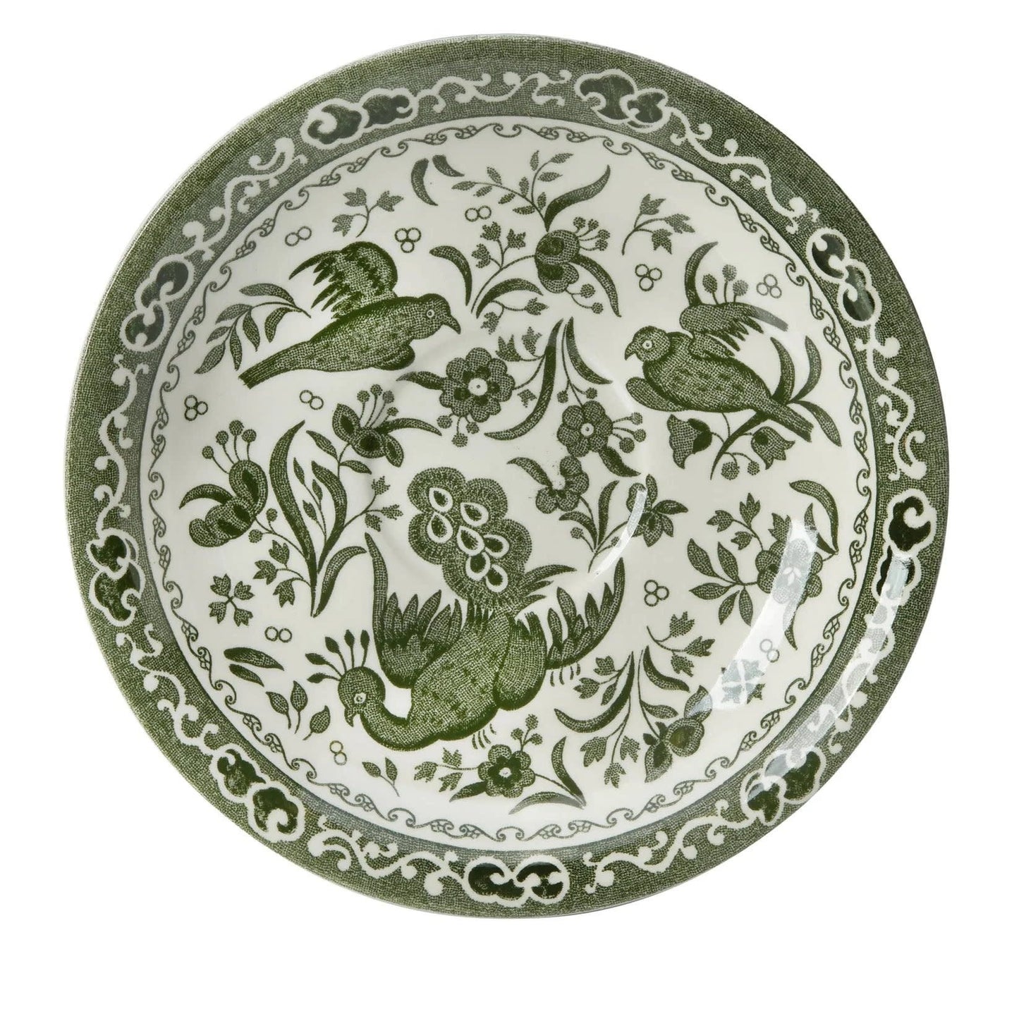 Green Regal Peacock - Tea Saucer