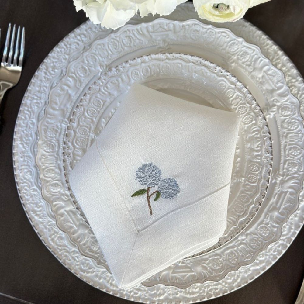 Napkin Large - Blue Hydrangea