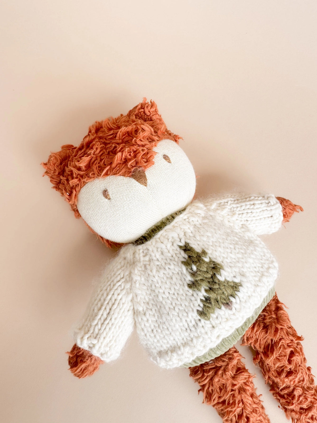 Sherpa Bear & Bunny Sweater - Winter Tree
