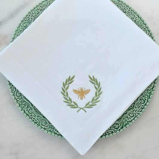 Napkin Large - Italian Bee Green
