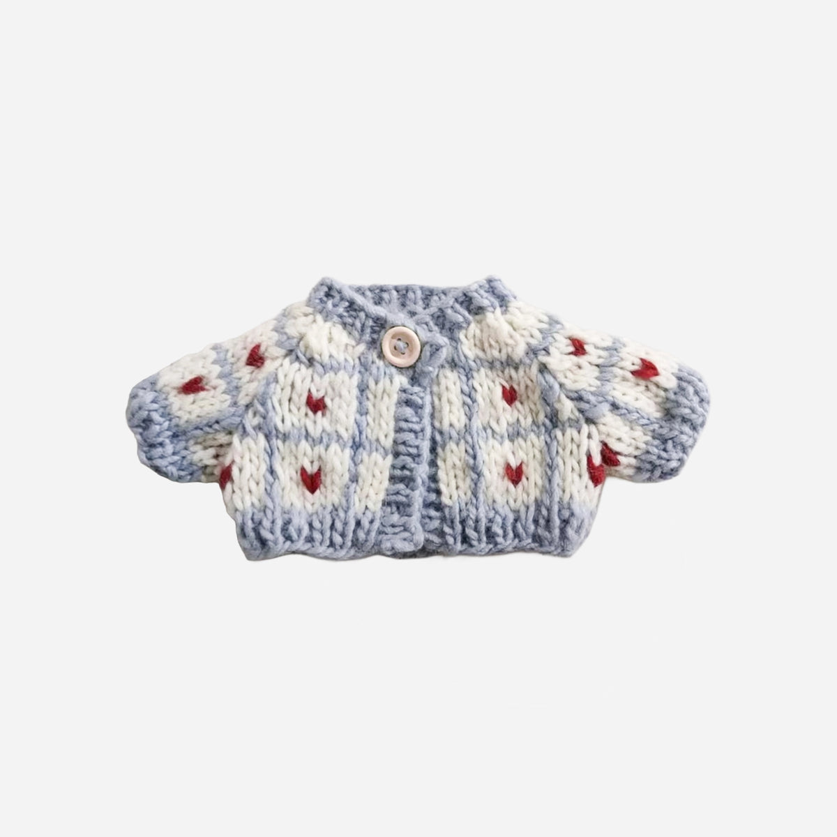 Sherpa Bear & Bunny Sweater - Windowpane Heart