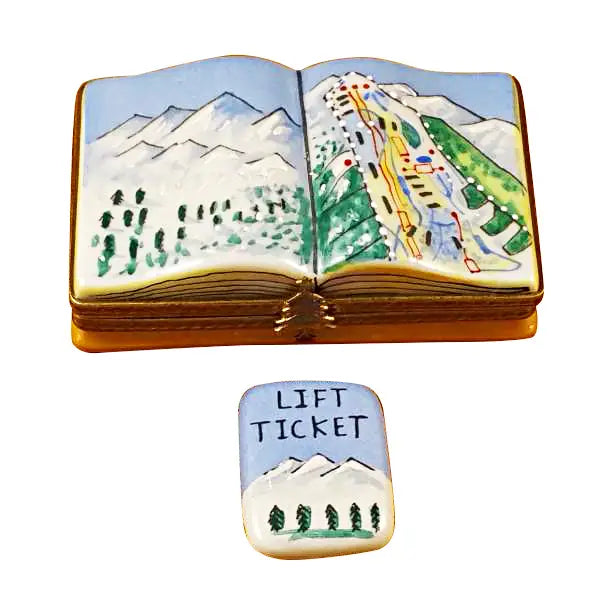 Limoges Porcelain - Trail Map with Lift Ticket