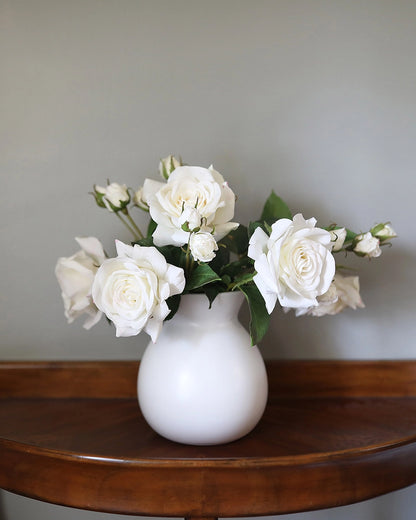 Floral Stem - Rose White 22"