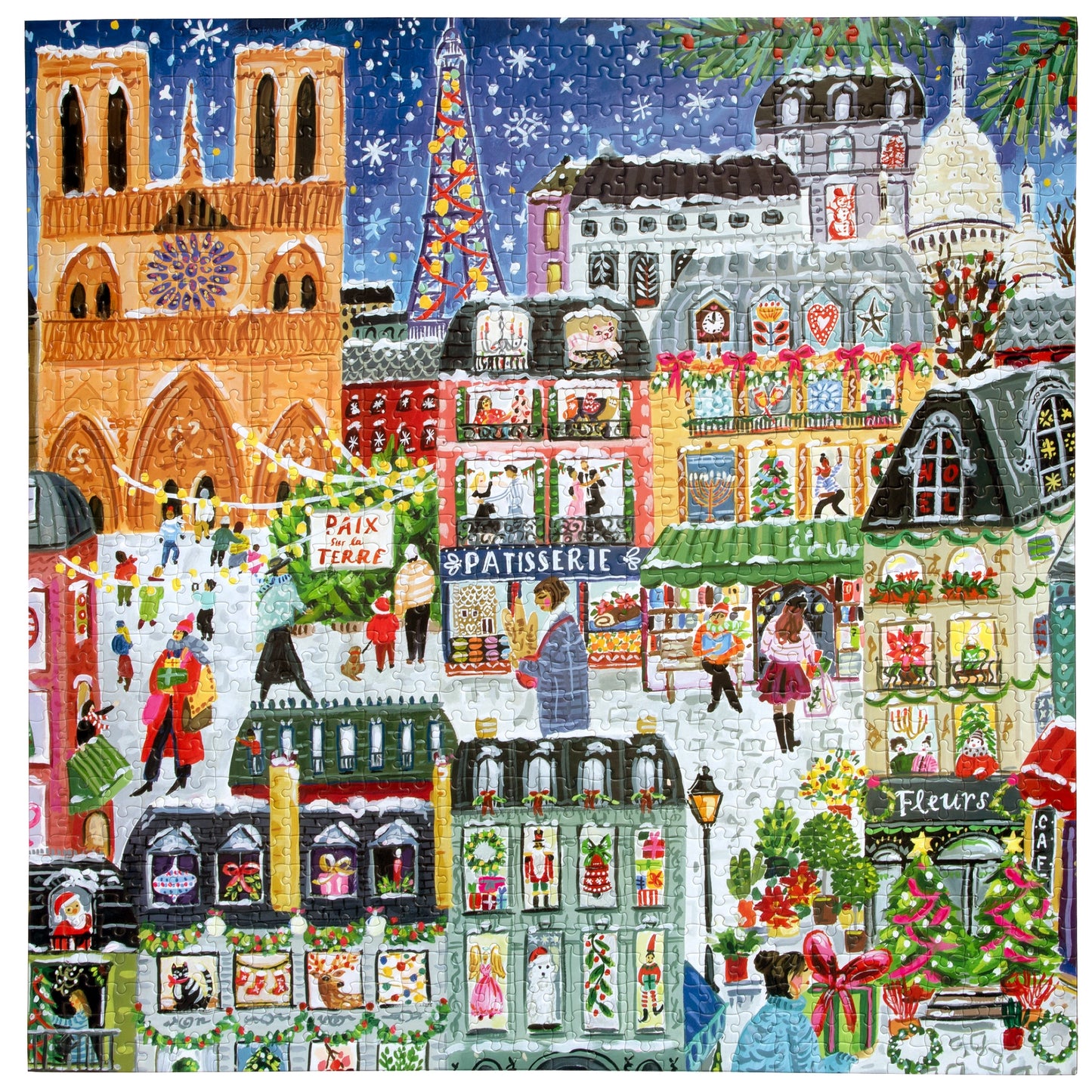 Puzzle - Paris Christmas (1000 pieces)