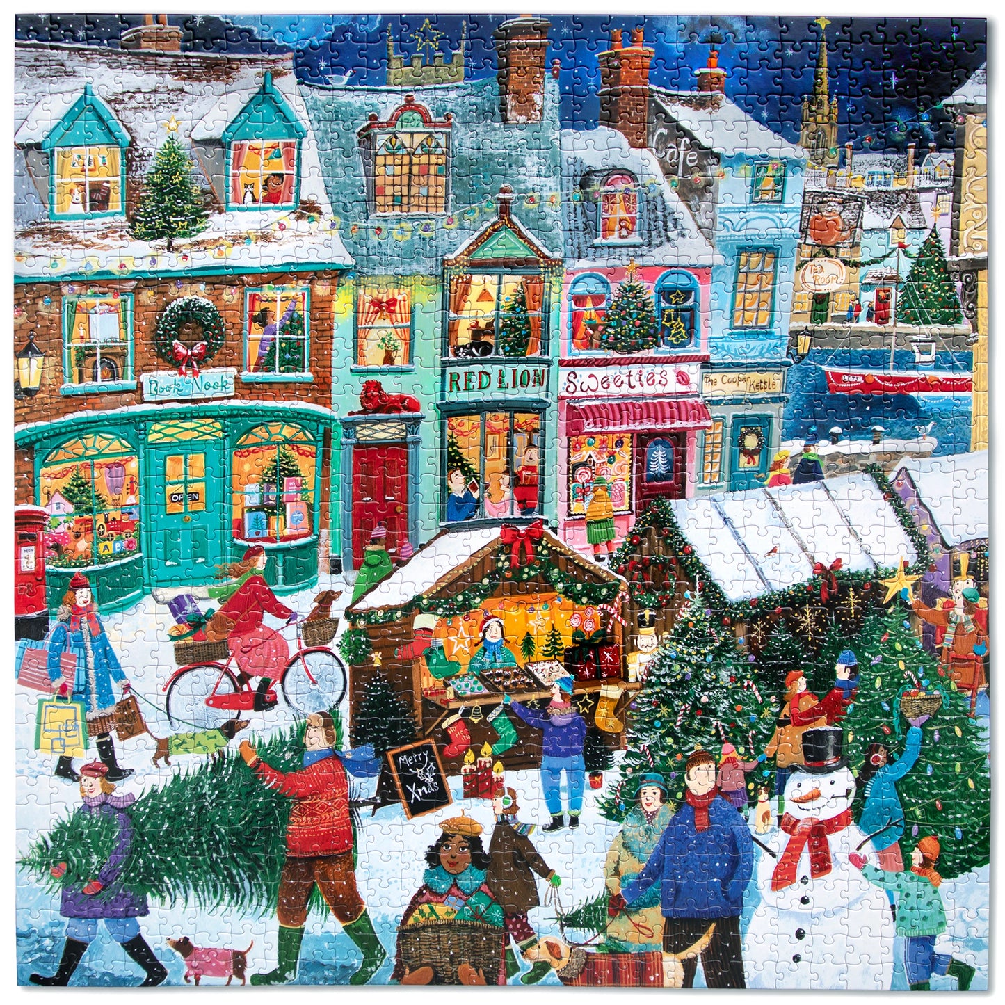 Puzzle - Holiday Market by the Sea (1000 pieces)
