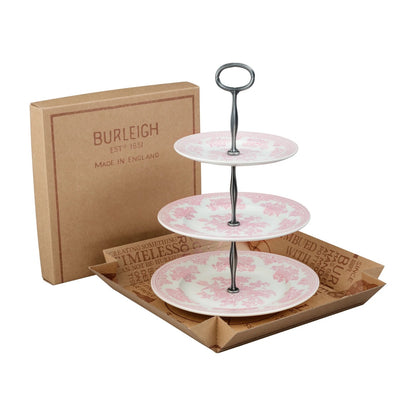 Pink Asiatic Pheasants - Cake Stand 3 Tier