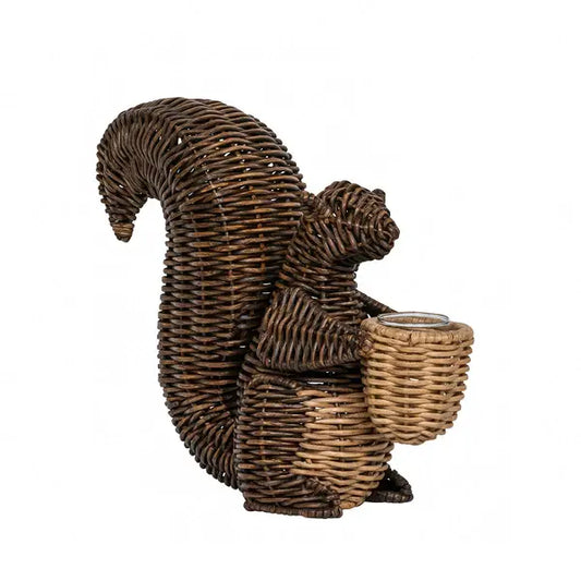 Devon Willow Squirrel Candle Holder