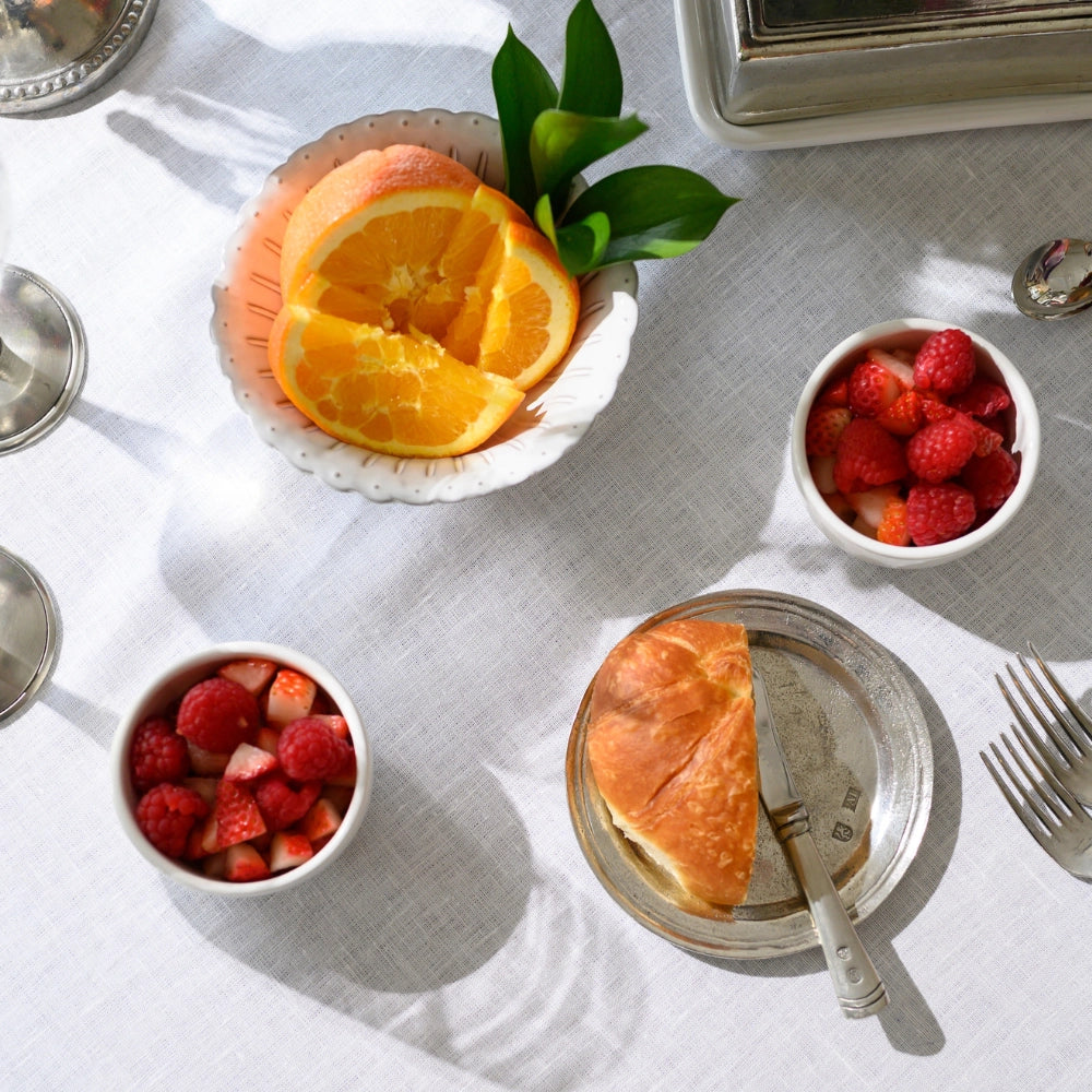 Pewter Bread/Canape Plate