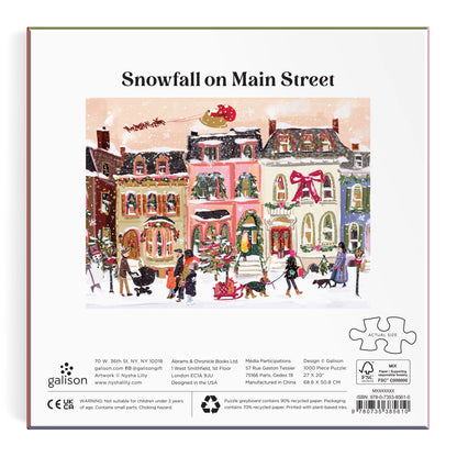 Puzzle - Snowfall on Main Street (1000 pieces)