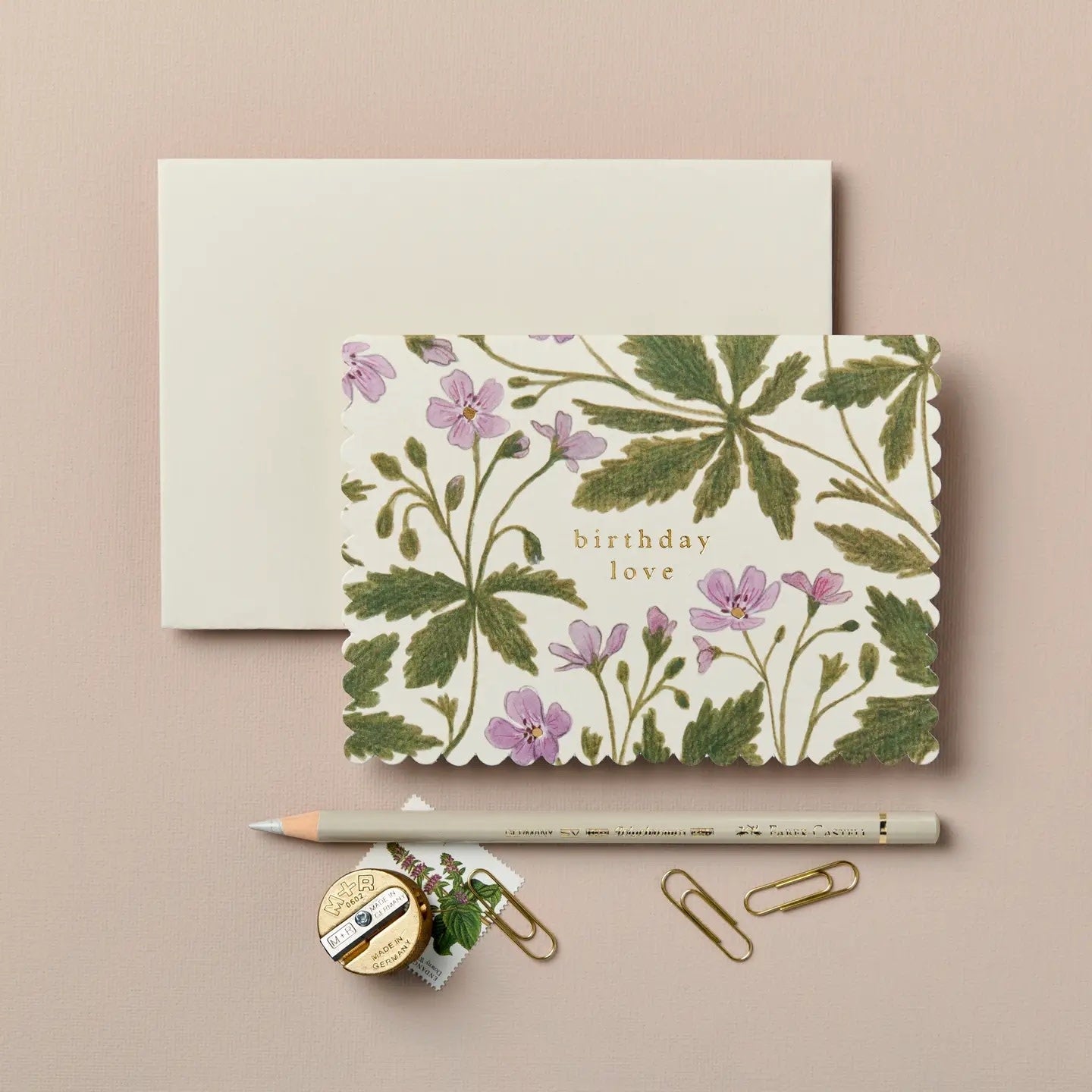 Card - Birthday Love Geranium