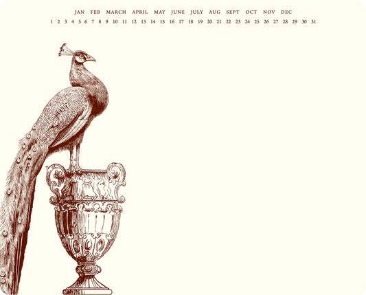 Notepad Mousepad - Peacock