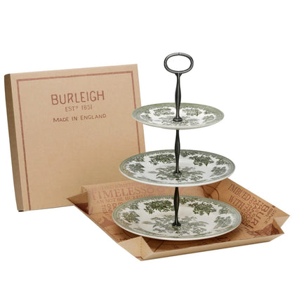 Green Asiatic Pheasants - Cake Stand 3 Tier