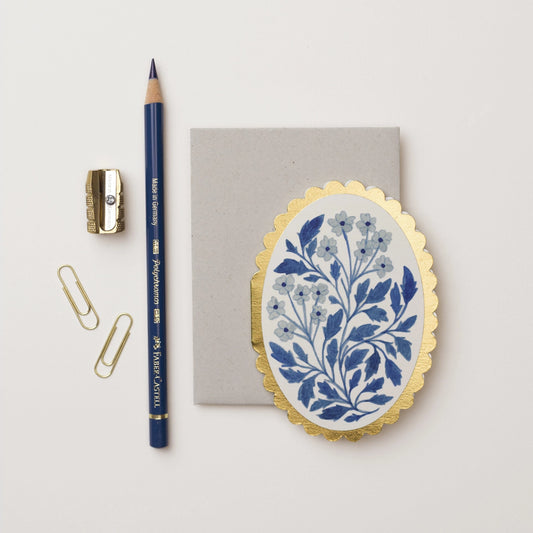 Mini Card - Blue Flora
