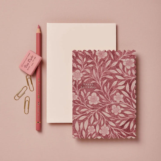 Card - Birthday Pink Flora