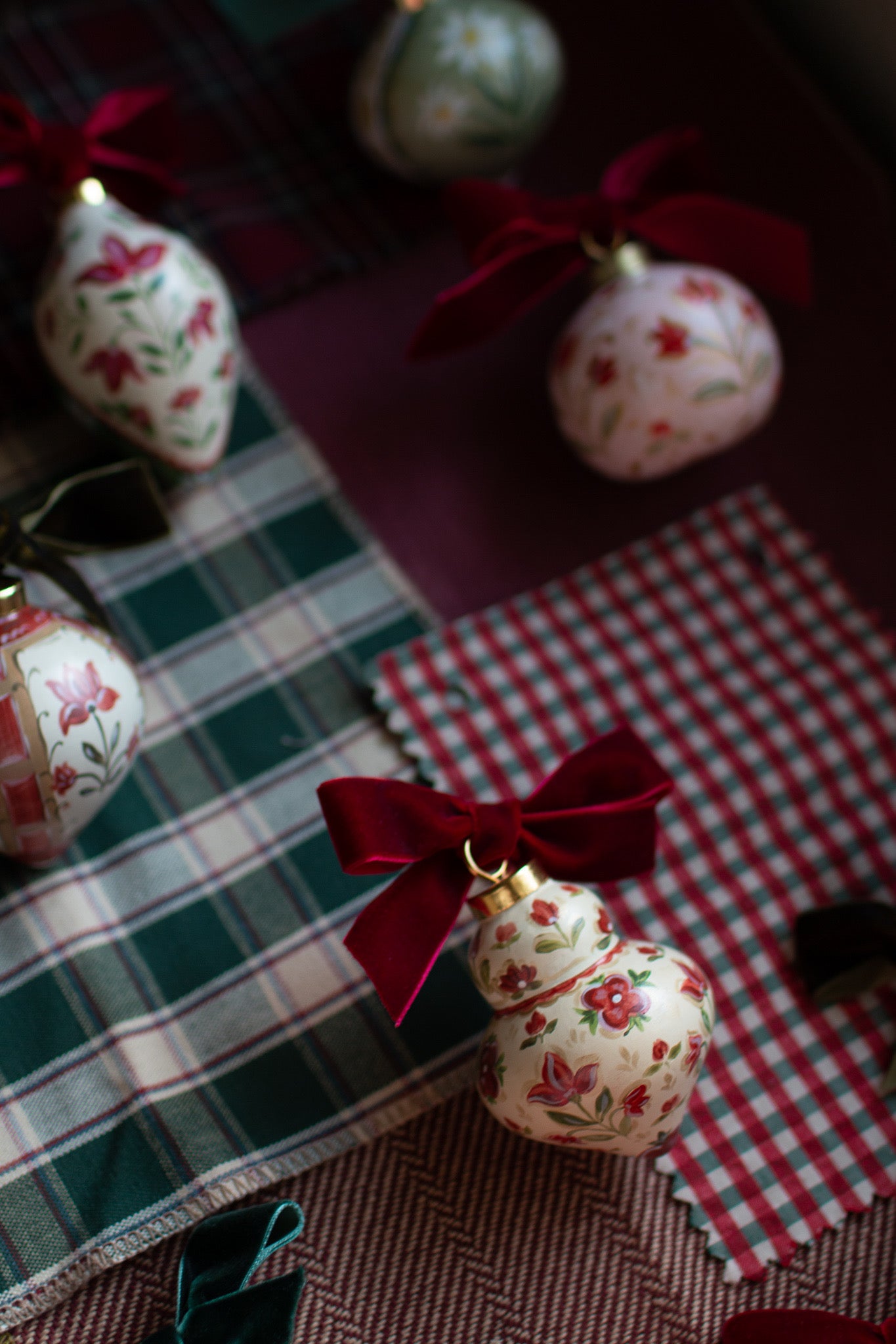 Sarah Maggie Hand Painted Ornament - Edelweiss