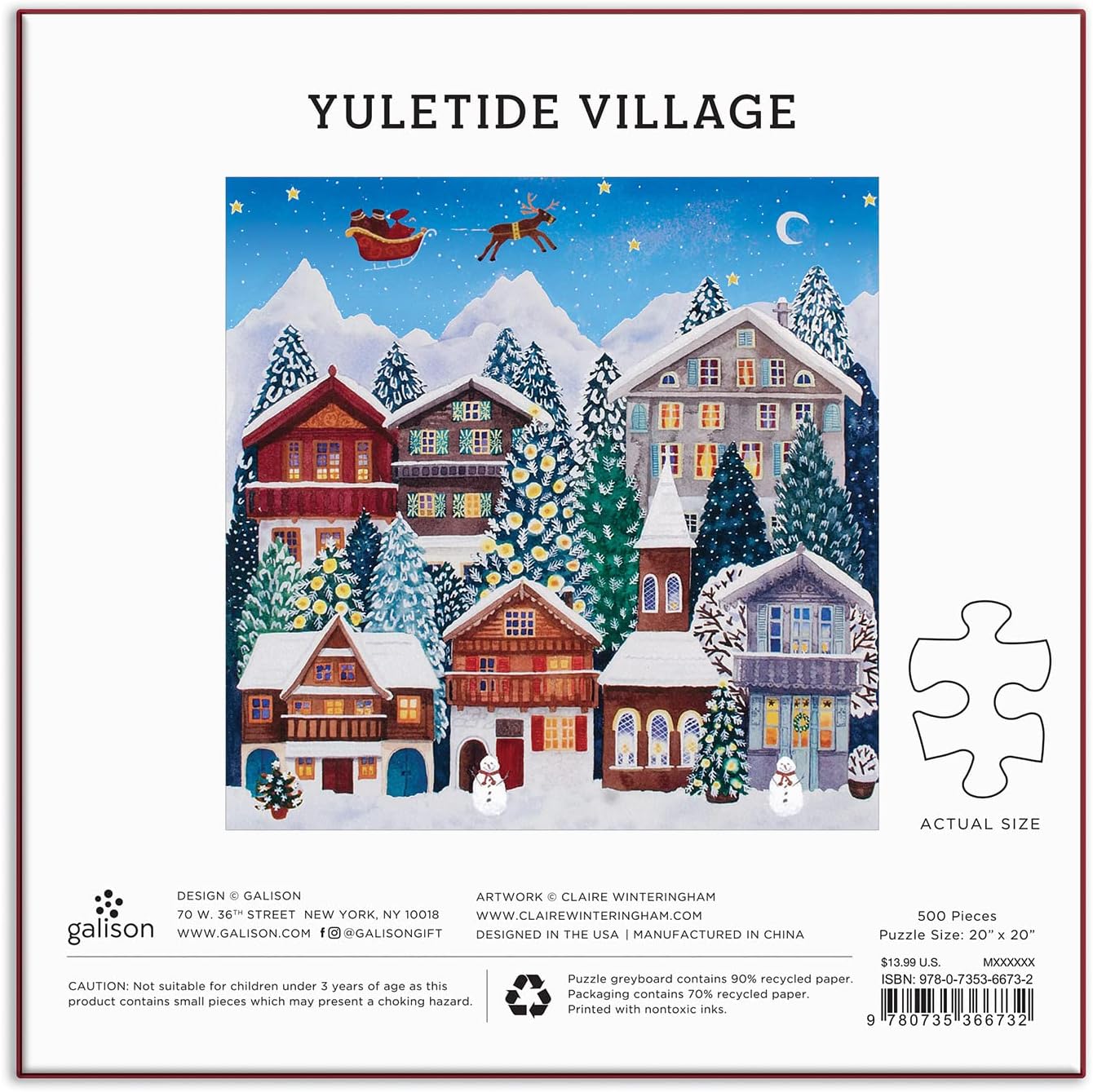 Puzzle - Yuletide Village (500 pieces)