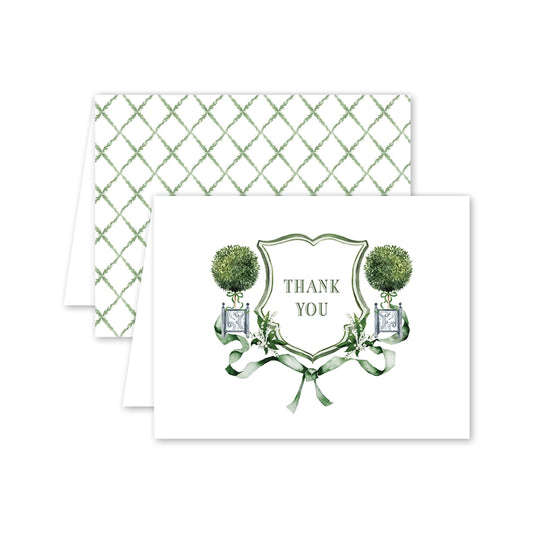 Card - Thank You Lattice Crest
